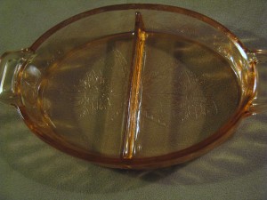 Jeannette Poinsettia Relish Dish