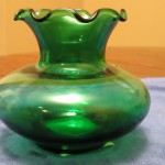 Anchor Hocking Forest Green Vase (2)