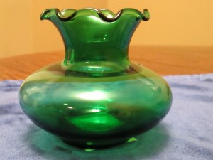 Anchor Hocking Forest Green Vase (2)