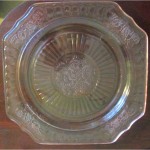 Hocking Mayfair Pink luncheon plate (5)