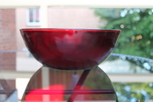 Anchor Hocking Ruby Red Bowl (2)