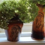 Fostoria Indian Vases