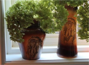 Fostoria Indian Vases